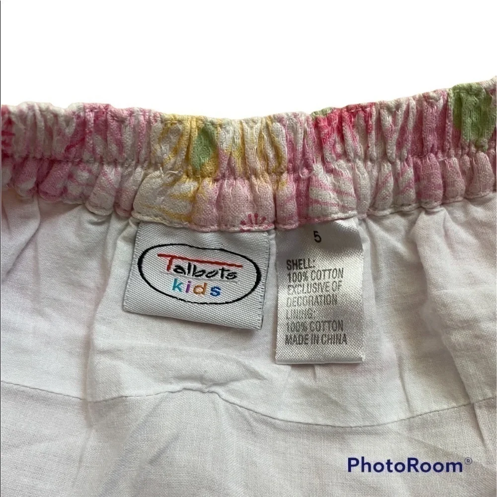 TALBOTS KIDS-GIRLS FLORAL SKIRT